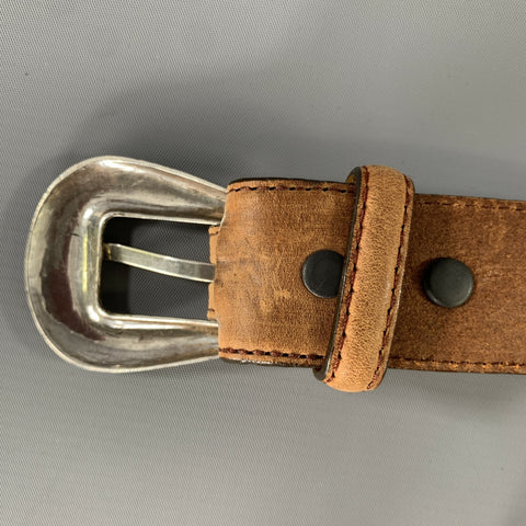SILVER CREEK Size 38 Tan Leather Belt