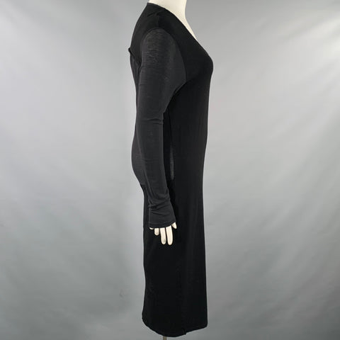 Robe manches longues DAMIR DOMA Taille L Noir Mélange Viscose