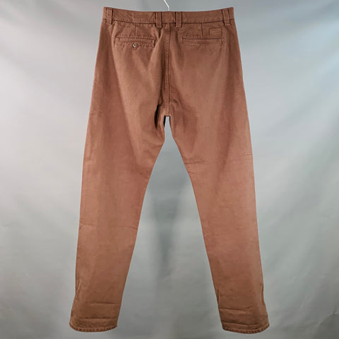 FREENOTE CLOTH Size 38 Brown Cotton Tapered Zip Fly Casual Pants
