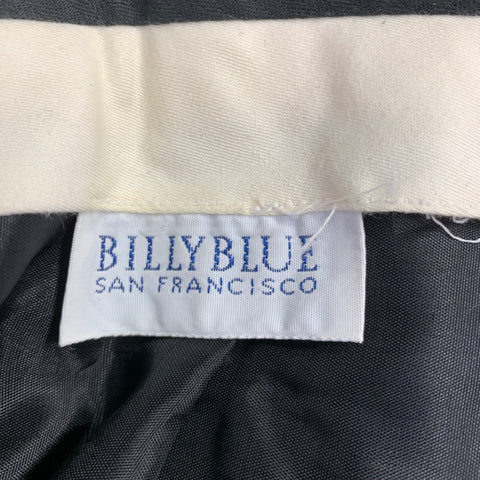 BILLY BLUE Size S Black Virgin Wool Shirt Jacket Suit