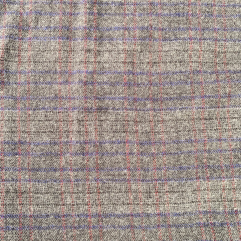 SCOTCH AND SODA Grey Navy Stripe Wool Blend Woven Scarf