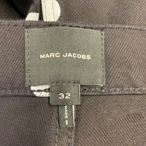 MARC JACOBS 2023 Size 32 Black White Polka Dot Denim Button Fly Jeans