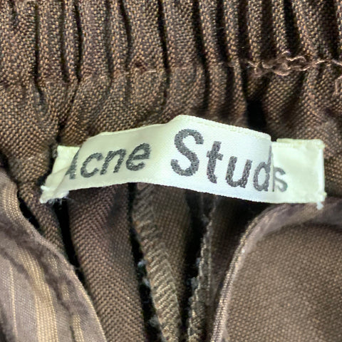 ACNE STUDIOS Size M Brown Wool Mohair Elastic Waistband Casual Pants
