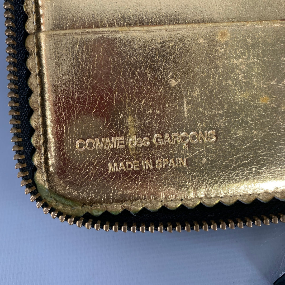 COMME des GARCONS Black Shimmer Leather Wallet