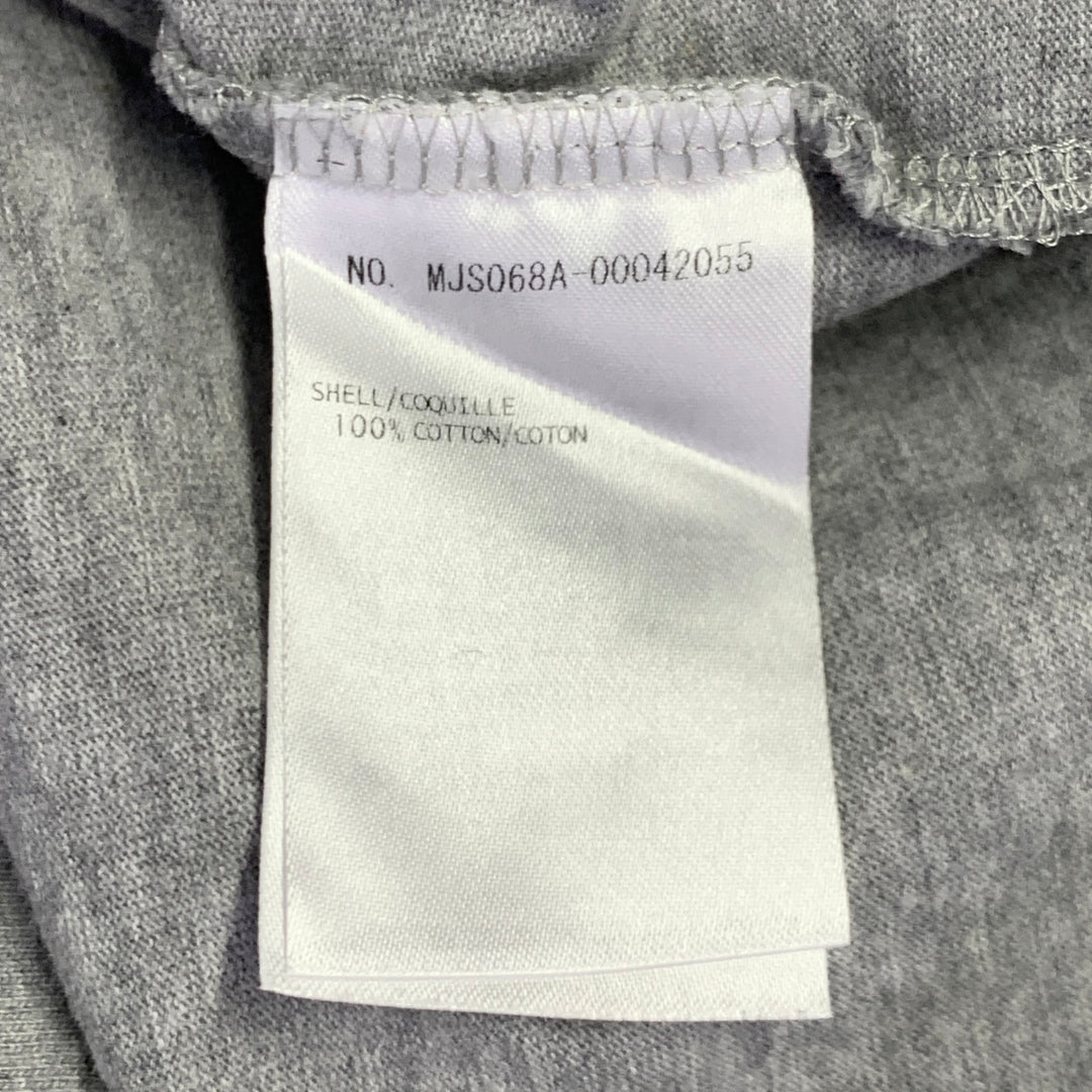 THOM BROWNE Size S Grey Cotton Crew Neck Long Sleeve T-shirt