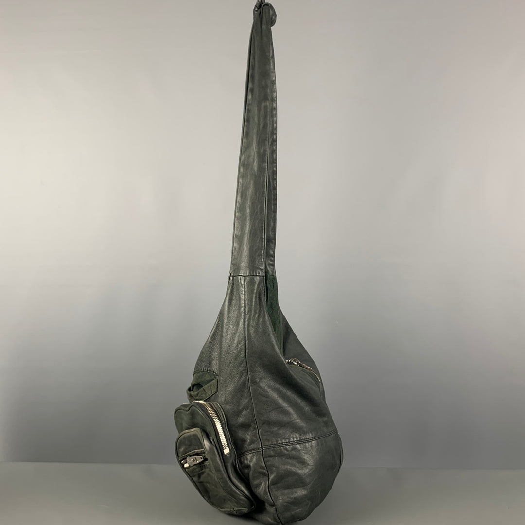 ALEXANDER WANG Green Leather Hobo Handbag