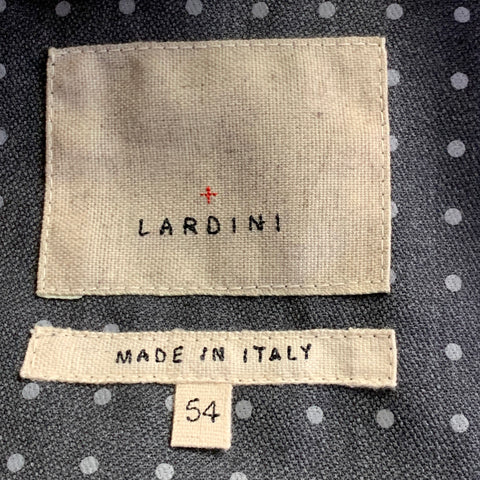 WOOSTER + LARDINI Size 44 Grey Charcoal Dots Wool Notch Lapel Sport Coat