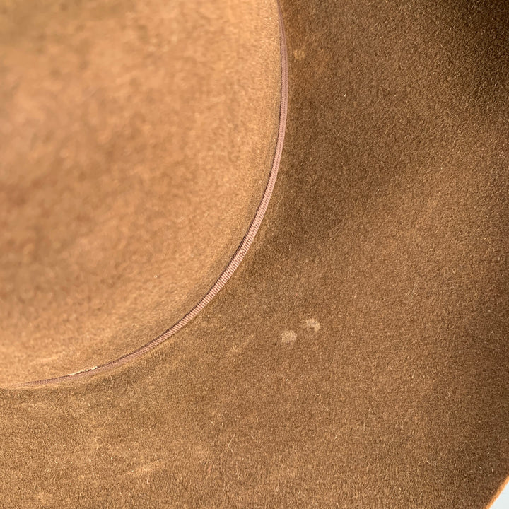 STETSON Size 7 1/4 Brown Felt Cowboy Hat