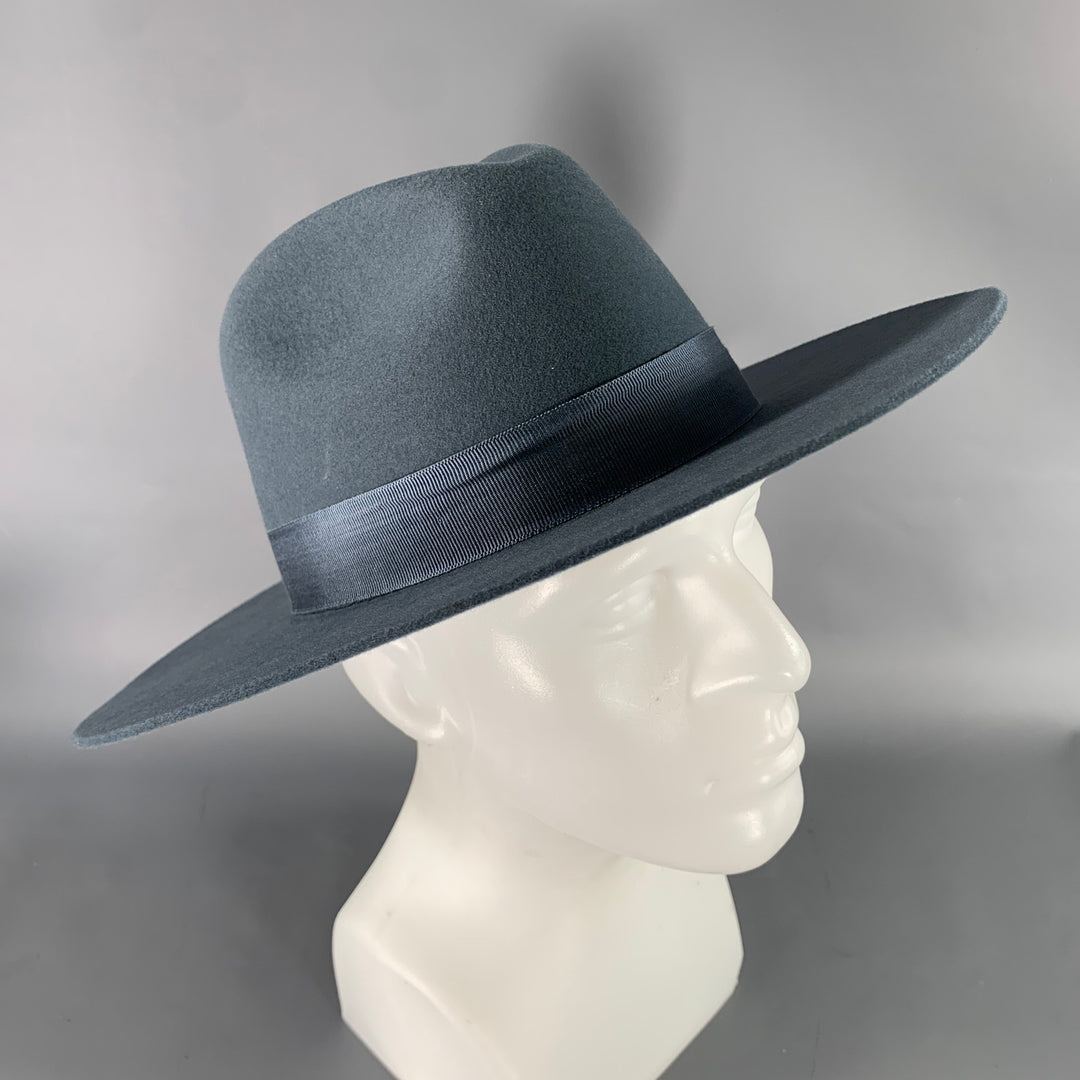 HAMPUI HATS Size 61 Grey Blue Felt Hats