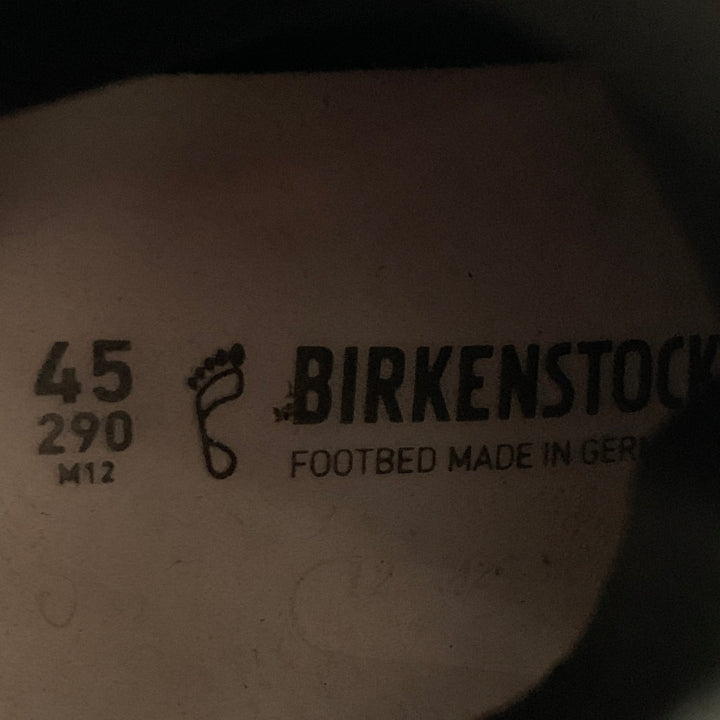 BIRKENSTOCK Size 12 Black Pebble Grain Leather Lace-Up Boots