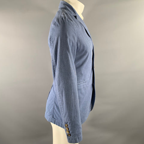 KLEIN EPSTEIN & PARKER Size 34 Blue Nailhead Cotton Blend Sport Coat
