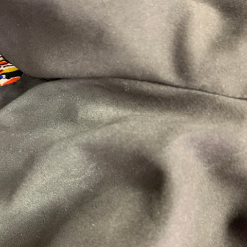 RACHEL COMEY Size M Beige Orange Blue Silk Linen Abstract Boat Neck Dress