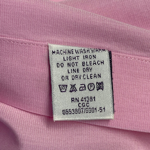 RALPH LAUREN Size XL Pink Cotton Spread Collar Long Sleeve Shirt
