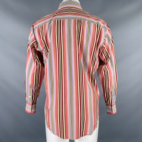 ROBERT GRAHAM Size M Multi Color Stripe Cotton Button Up Long Sleeve Shirt