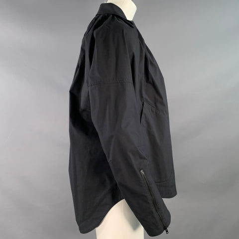 MARNI Size 2 Black Polyester Blend Zip Up Jacket Blazer