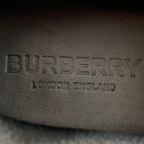 BURBERRY by RICARDO TISCI Size 12 Tan Black Red Stripe Mesh Low Top Sneakers
