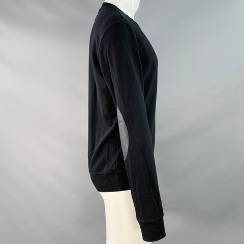 MAISON MARGIELA Size S Black Cotton Elbow Patches Sweatshirt