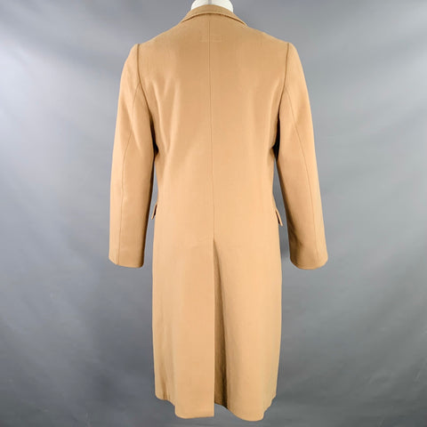 GIORGIO ARMANI Size M Tan Wool Hidden Buttons Coat