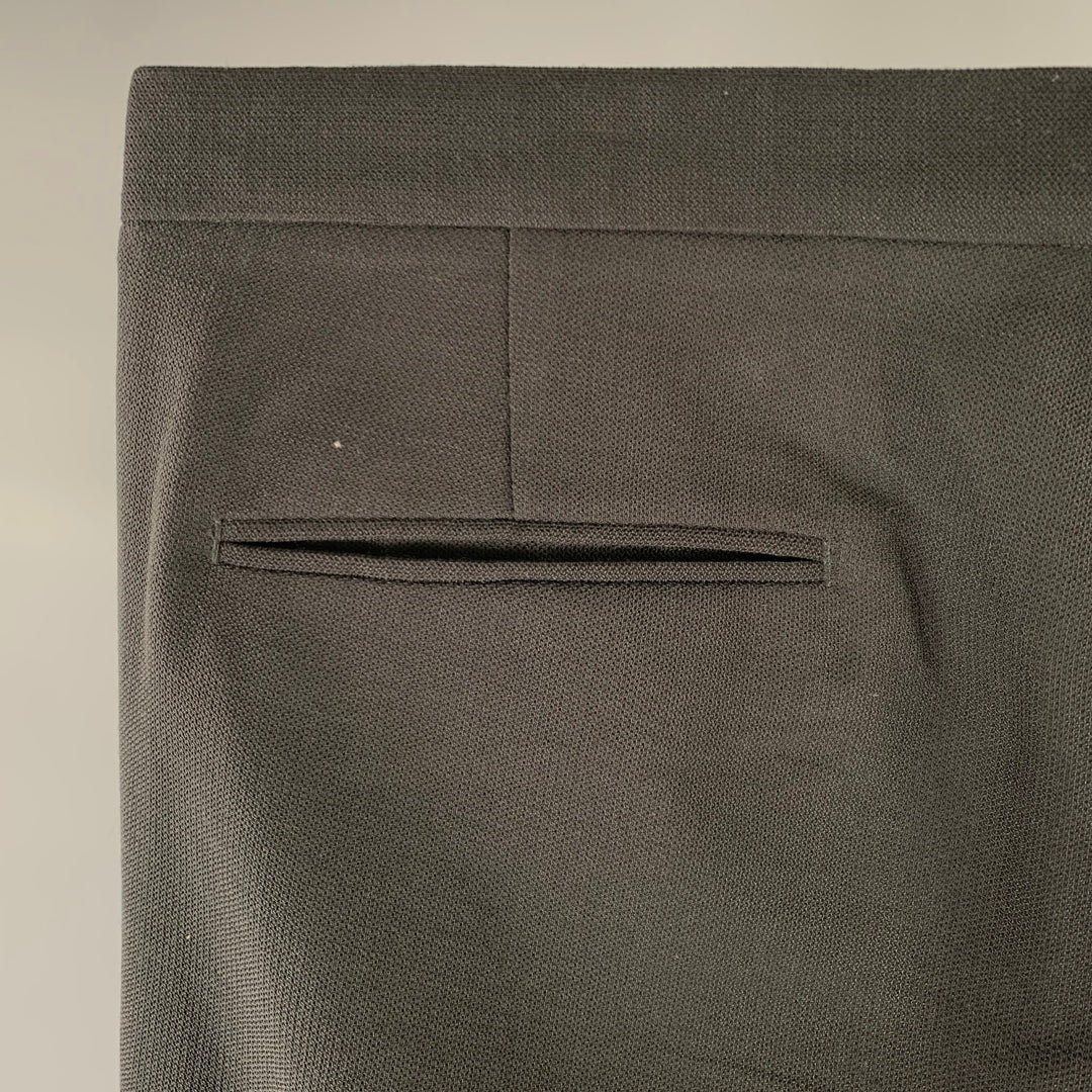 MAISON MARGIELA Size 34 Black Wool Flat Front Dress Pants