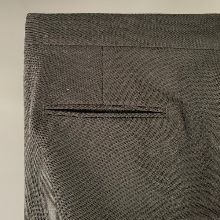 MAISON MARGIELA Size 34 Black Wool Flat Front Dress Pants