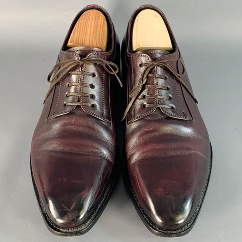 DIOR HOMME Size 10 Brown Leather Derby Lace-Up Shoes