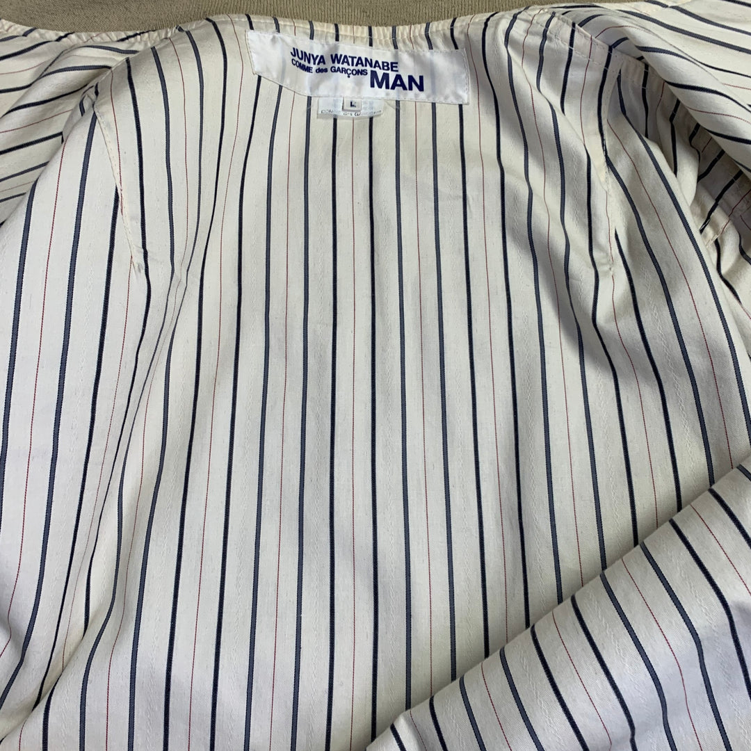 JUNYA WATANABE Size L Beige Twill Cotton Zip Up Jacket