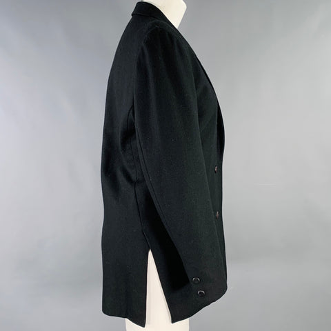 ISSEY MIYAKE Size M Black Wool Blend Single Breasted Jacket Blazer