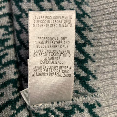 ERMENEGILDO ZEGNA Size M Grey Cashmere Zip Up Cardigan