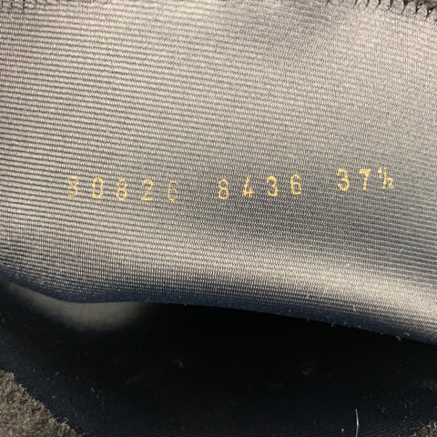 GIANFRANCO FERRE Talla 7.5 Botas de tacón grueso de ante negro