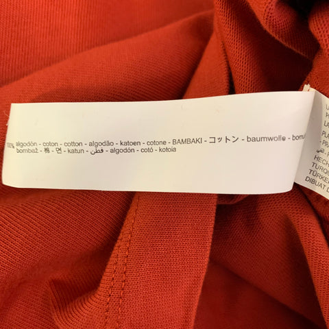ZARA x ROBERT MAPPLETHORPE Size M Red Orange Print Cotton Crew Neck T-shirt