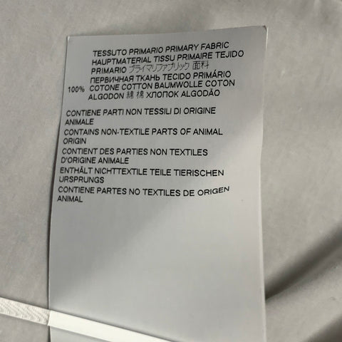 MM6 MAISON MARGIELA Size S White Cotton Long Sleeve Zip Up Shirt