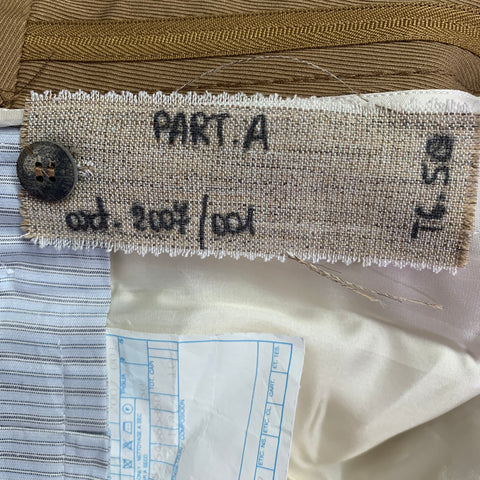 NO BRAND Size 34 Brown Cotton Twill Zip Fly Dress Pants