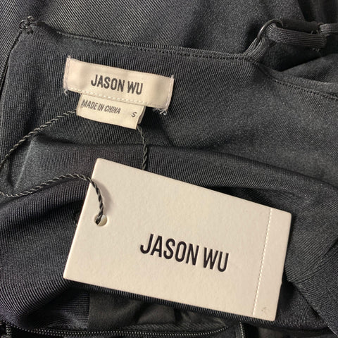 JASON WU Size S Black Polyester Spandex Flared Jumpsuit