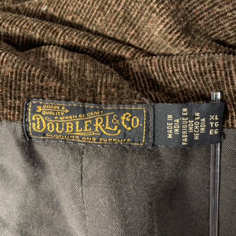 RRL by RALPH LAUREN Size XL Brown Corduroy Cotton Notch Lapel Sport Coat