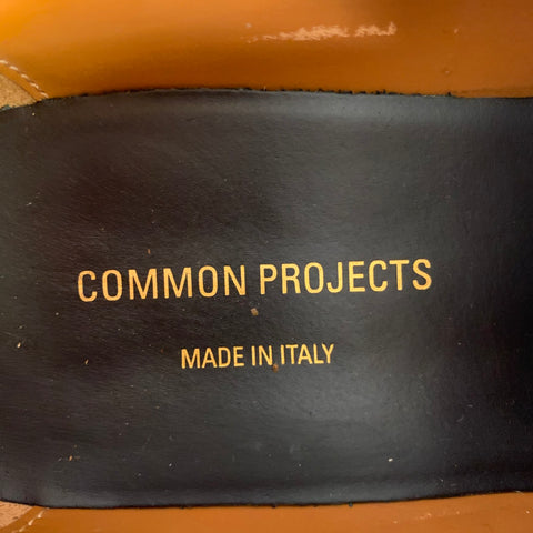 COMMON PROJECTS Size 12 Black Leather Slip On Penny Loafers