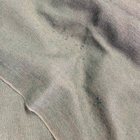 VINTAGE Green Fringe Scarf