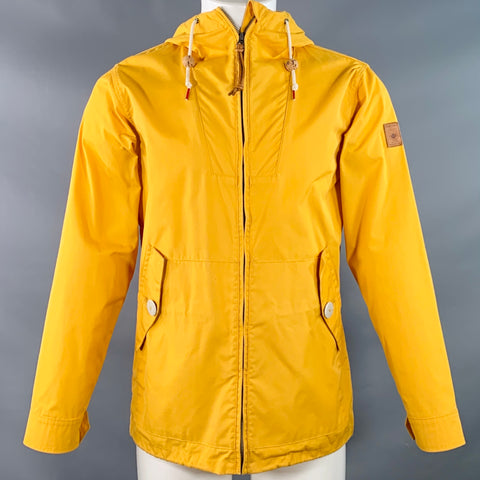 PENFIELD Size XS Yellow Polyester Blend Hooded Windbreaker Jacket