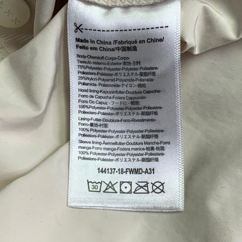 SCOTCH AND SODA Size L Cream Tan Color Block Polyester Blend Hooded Jacket