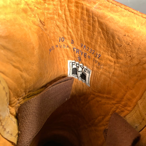 FRYE Size 10 Brown Cognac 2950 9K23739 Leather Boots