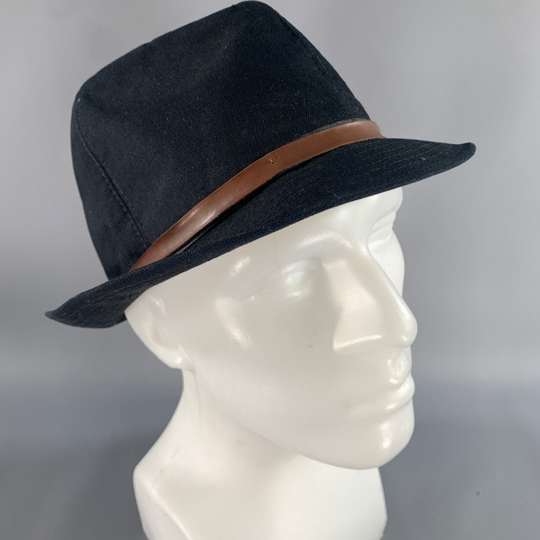 GUERRA Size L Black Brown Mixed Pattern Cotton Hats
