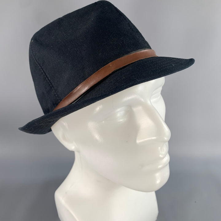 GUERRA Size L Black Brown Mixed Pattern Cotton Hats