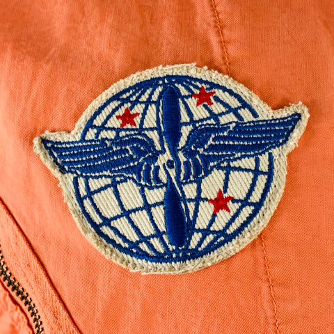 RRL by RALPH LAUREN Limited Edition Size L Suit Flight Experimental Orange Cotton Military Jumpsuit