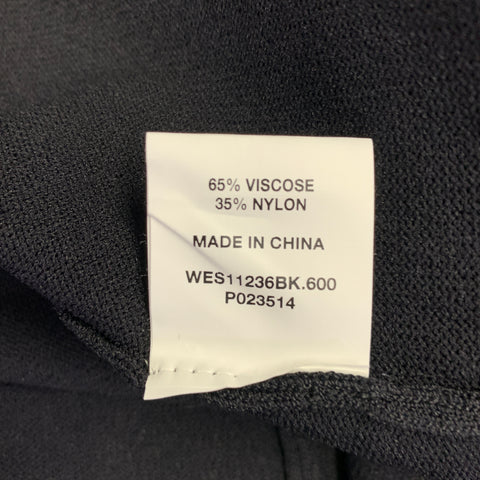Robe longue sans manches DISSH, taille S, en mélange de viscose noire, avec découpes