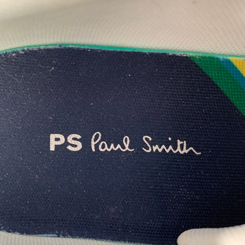 PS by PAUL SMITH Size 10 White Multi Color Leather Low Top Sneakers