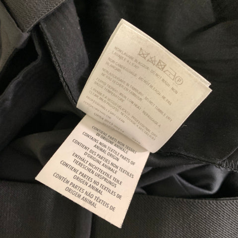 ALEXANDER MCQUEEN Size 36 Black Mixed Fabrics Wool Slim Fit Dress Pants