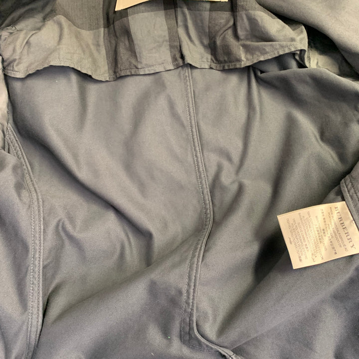 BURBERRY BRIT Size L Grey Slate Cotton Buttoned Jacket