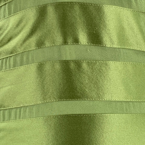 BCBG Size 12 Green Silk Mixed Fabrics Halter Mid Calf Dress