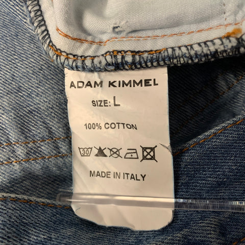 ADAM KIMMEL Size 36 Blue Cotton Straight Leg Pants