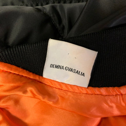 VETEMENTS Size S Black Polyamide Bomber Jacket
