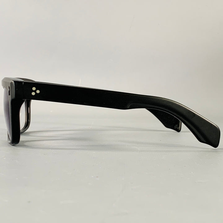 JACQUES MARIE MAGE Torino Black Matte Acetate Eyewear Frames